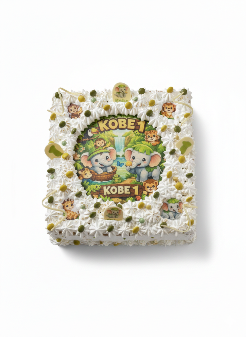 ijstaart met foto / print in thema